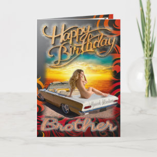 frère de la carte d'anniversaire