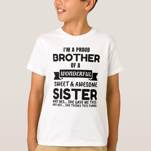 Frère Et Sa Fantastique Soeur T-shirt (Devant)