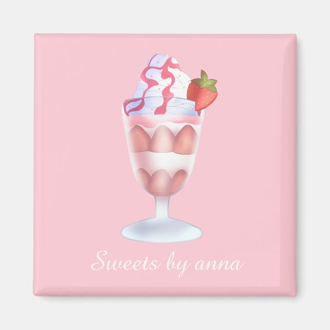 Fresas Con Crema Mexicanas Magnet (Vorne)