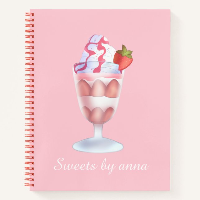 Fresas Con Crema Mexicanas Notizbuch (Vorderseite)