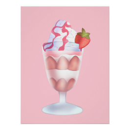 Fresas Con Crema Mexicanas Poster