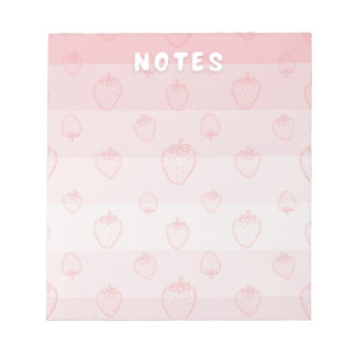 Fresas con Crema Notepad Notizblock
