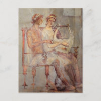 Fresco a Music Lesson, Pompeji