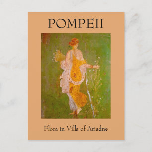 Fresco in der Villa Ariadne, Pompeji Postkarte