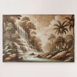 FRESCO WATERFALL JIGSAW PUZZLE - LANDSCAPE SERIEN