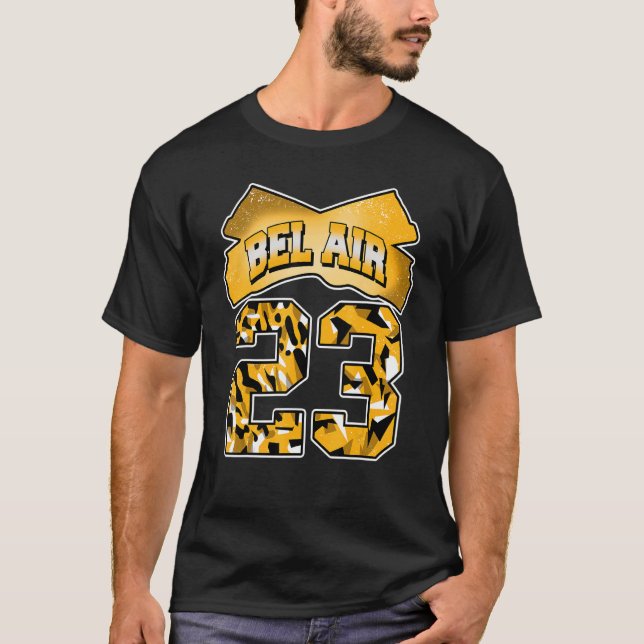 Fresh Air Number 23 OG Yellow Toe 1s Matching T-Shirt (Vorderseite)