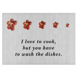 Fresh Apples and Tomatoes Rectangle Cutting Board Schneidebrett