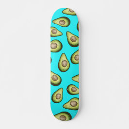 Fresh Avocado Pattern Skateboard