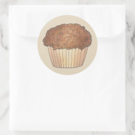 Fresh Baked Streusel Crumb Muffin Bake Sale Feinsc Runder Aufkleber