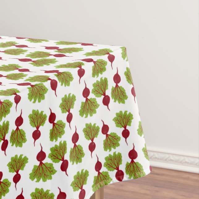 Fresh Beet Collection White Tischdecke (Beispiel)