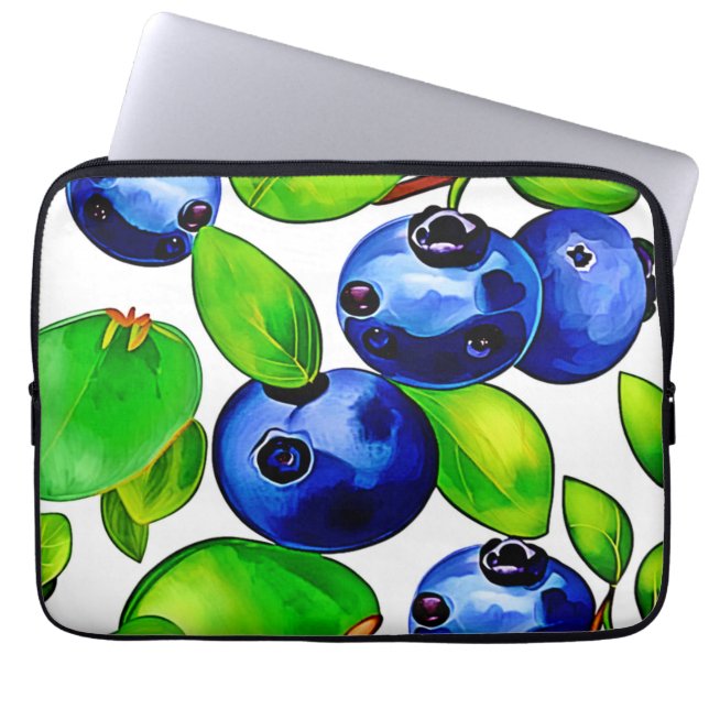 Fresh Blueberry Art Laptopschutzhülle (Vorderseite)