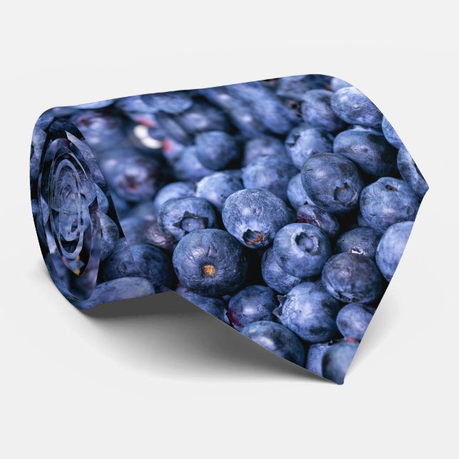 Fresh Blueberry  Krawatte (Gerollt)
