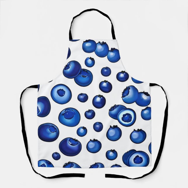 Fresh Blueberry Pattern Schürze (Vorderseite)