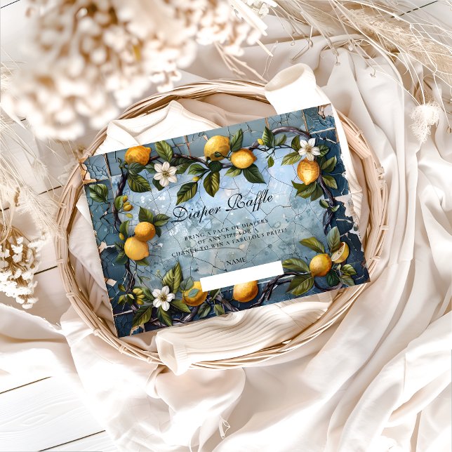 Fresh Botanical Lemon Diapper Raffle Begleitkarte (Von Creator hochgeladen)