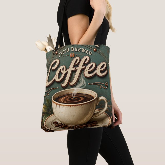 Fresh Brewed Coffee Rustic Farmhouse Tasche (Von Nahem)