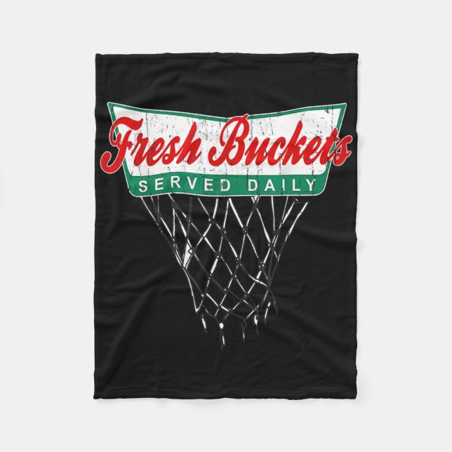 Fresh Buckets Ll Sketll Player Served Daily 1  Fleecedecke (Vorderseite)
