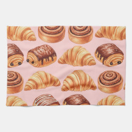 Fresh Buns and Croissants von Natasha Us Geschirrtuch