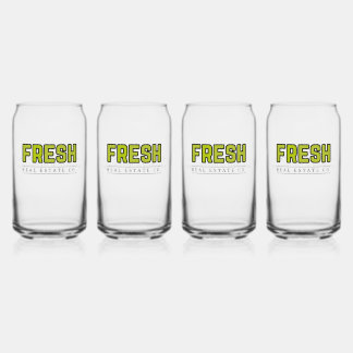 FRESH Can Glass (Set of 4) Dosenglas