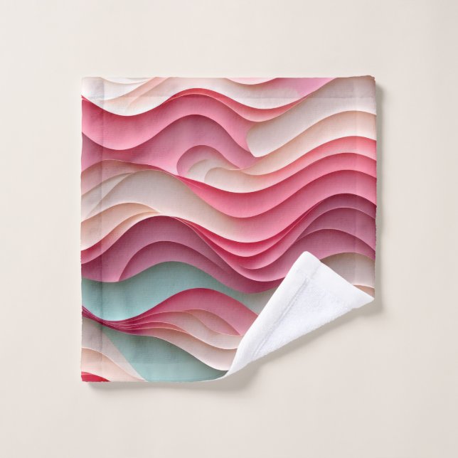 Fresh Candy Colored Waves Waschlappen (Waschlappen)