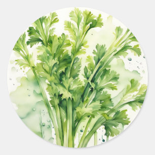 Fresh Celery Runder Aufkleber