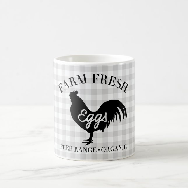 Fresh Chicken Country Gingham Kaffeetasse (Mittel)