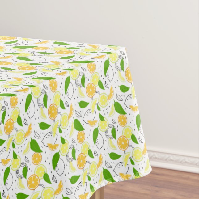 Fresh citrus fruits Lemon Orange Modern. Tischdecke (Beispiel)