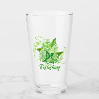 Fresh Citrus-Lime Design Glas