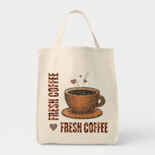 Fresh Coffee And Coffee Cup Tragetasche