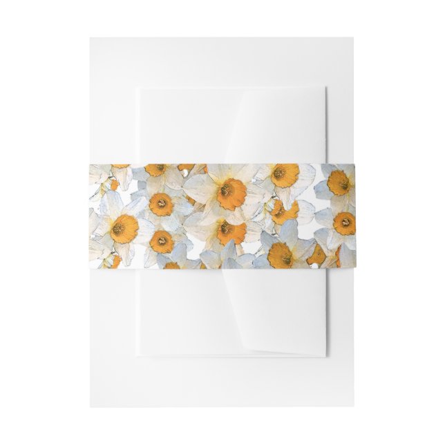 Fresh Daffodil Einladungsbanderole (Vorderseite Beispiel)