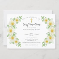 Fresh Daisy Floral Confirmation