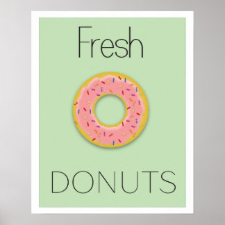 Fresh Donuts Poster