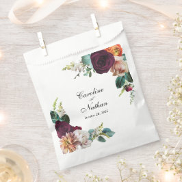 Fresh Fall Floral Wedding Geschenktütchen