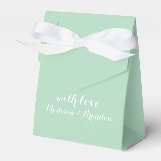 Fresh Floral Gevor Box in Minze Green Geschenkschachtel (Vorderseite)
