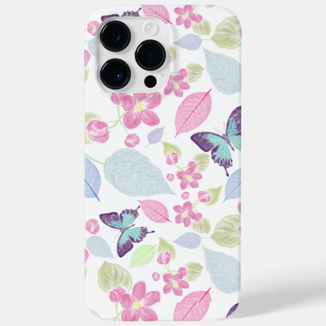 Fresh Floral Pattern Case-Mate iPhone 14 Pro Max Hülle (Rückseite)