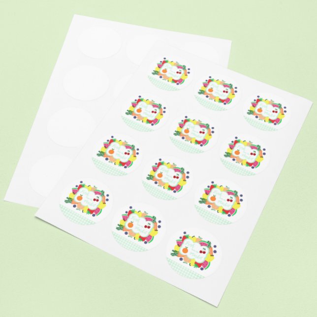 Fresh From The Market Runder Aufkleber (Von Creator hochgeladen)