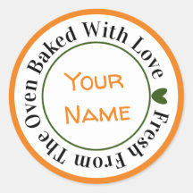 Fresh From the Oven Baked with Liebe Pumpkin Color