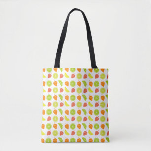 'Fresh Fruit Pattern' Zitrus- und Erdbeerschultert Tasche