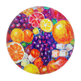 "Fresh Fruits Pattern" Niedliche Kunst. Jetzt kauf Schneidebrett