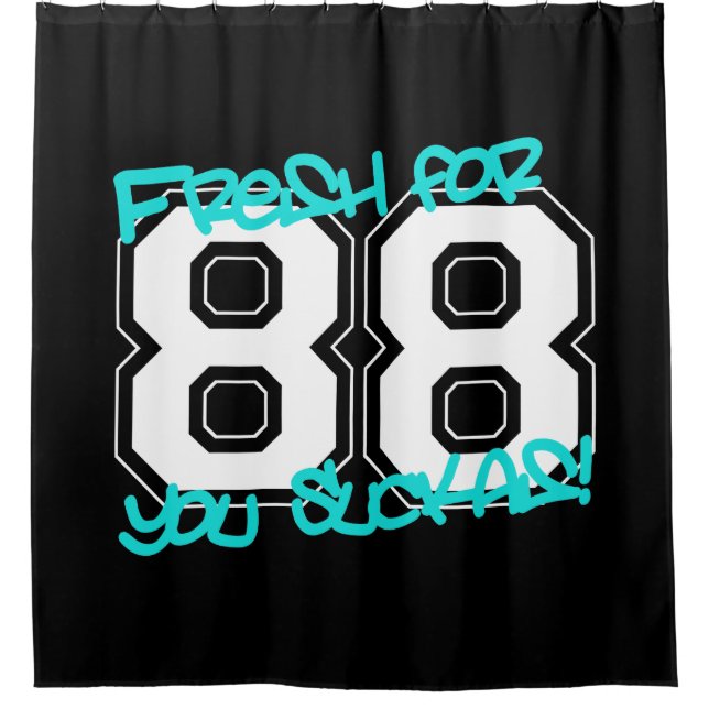Fresh für '88 duschvorhang (Vorderseite)