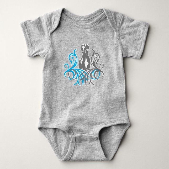 Fresh Great Dane Baby Bodysuit Strampler (Vorderseite)