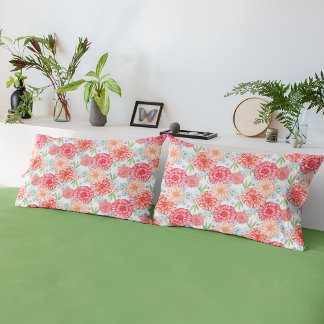 Fresh Green Coral Red Blue Orange Kissenbezug