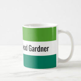 Fresh Green Gardener Editable Kaffeetasse