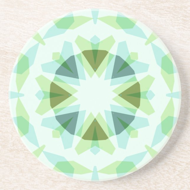 Fresh Green Hübsch Blue Star Dopamin Deco Kitsch Getränkeuntersetzer (Vorne)
