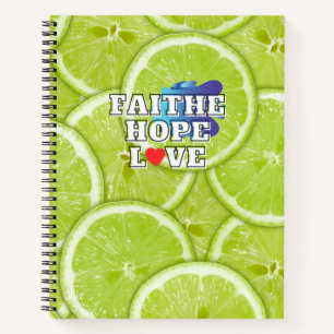 Fresh Green Limones Notebook Notizbuch