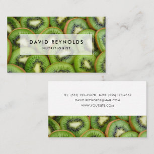 Fresh Kiwi Frucht Business Card Visitenkarte