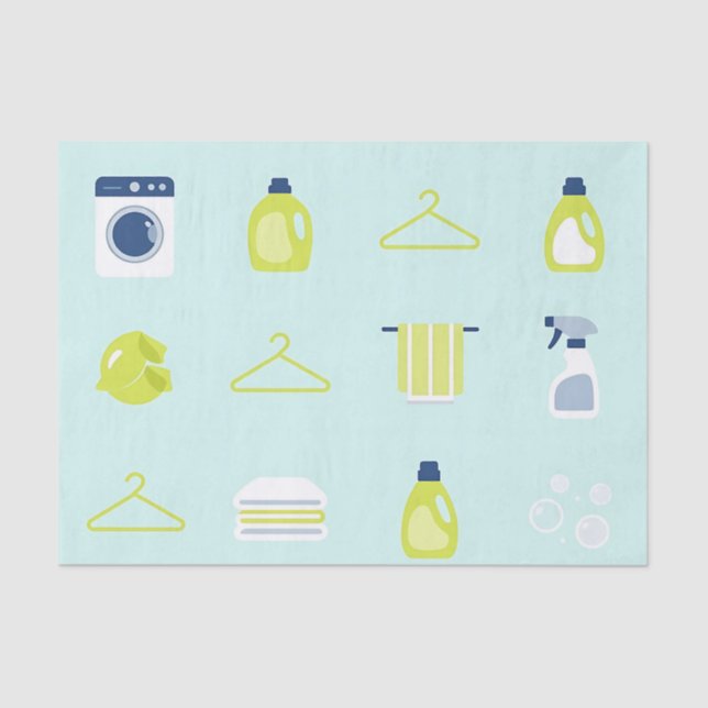 Fresh Laundry Day Pattern Seidenpapier (Vorderseite)