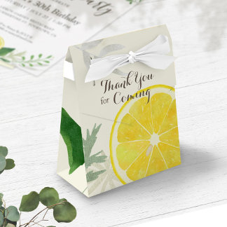Fresh Lemon Favor Box Geschenkschachtel