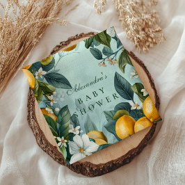 Fresh Lemon Grove Baby Shower Serviette