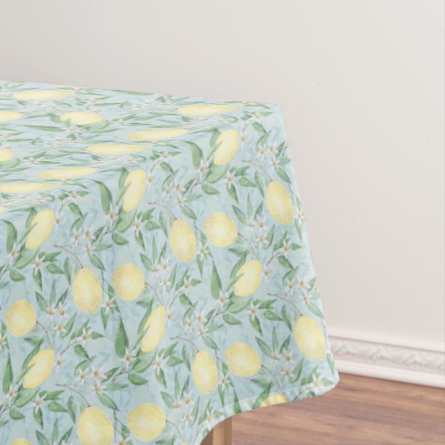 Fresh lemon yellow citrus tischdecke (Beispiel)