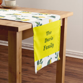 Fresh Lemons Family Dining Personalisieren Kurzer Tischläufer